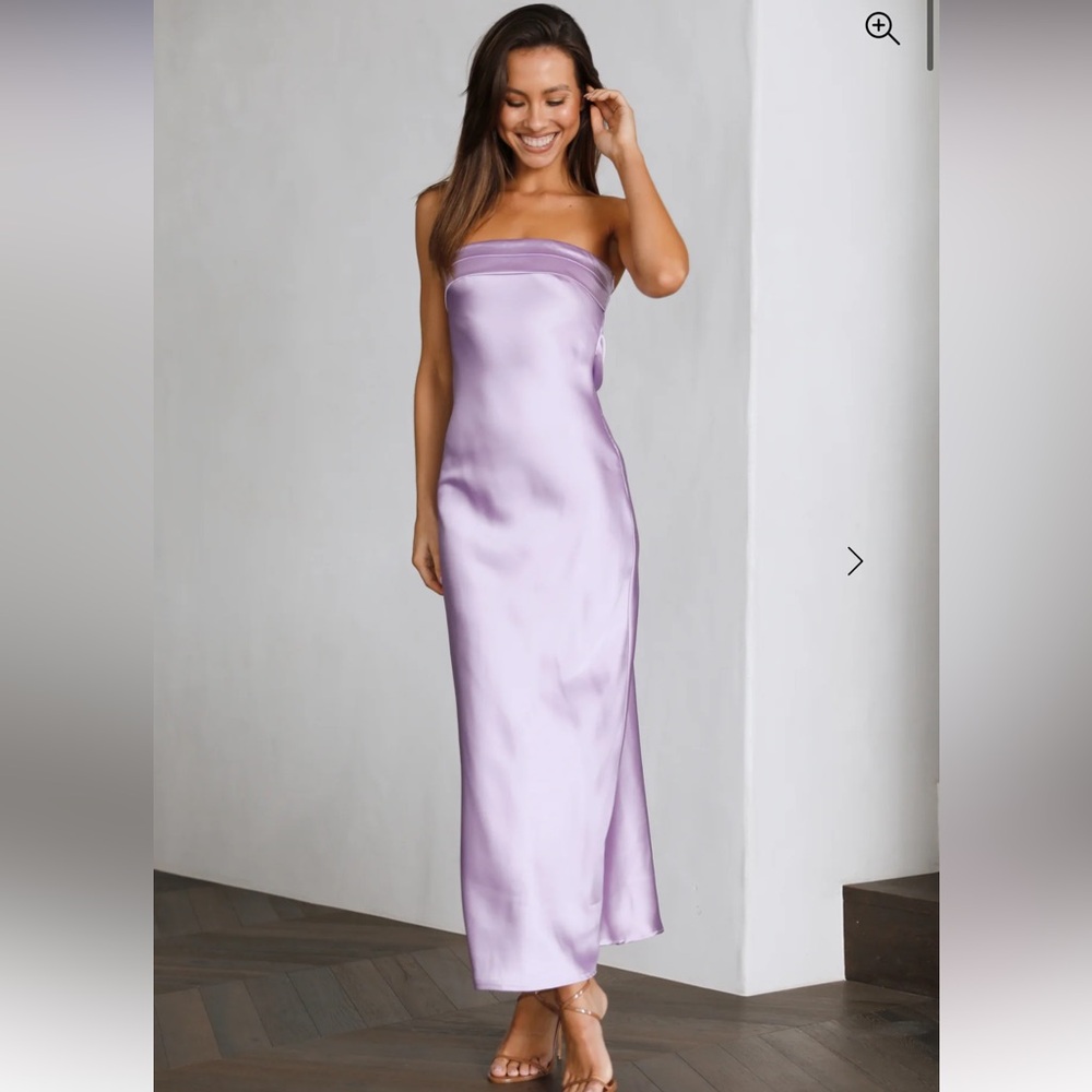 Hello Molly NWT Lavender Strapless Dress